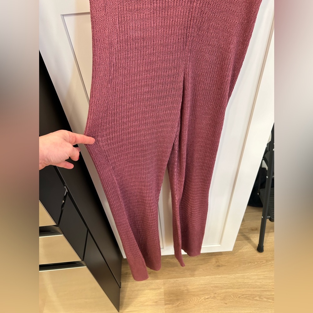 Free People Knit Pants, NWOT, Purple, size Large